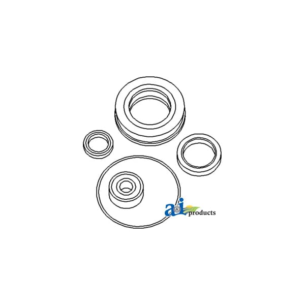 Seal Kit Incls: pilot brg, sealed release brg, PTO seals & O-ring 6.2" x5.9" x1.7"